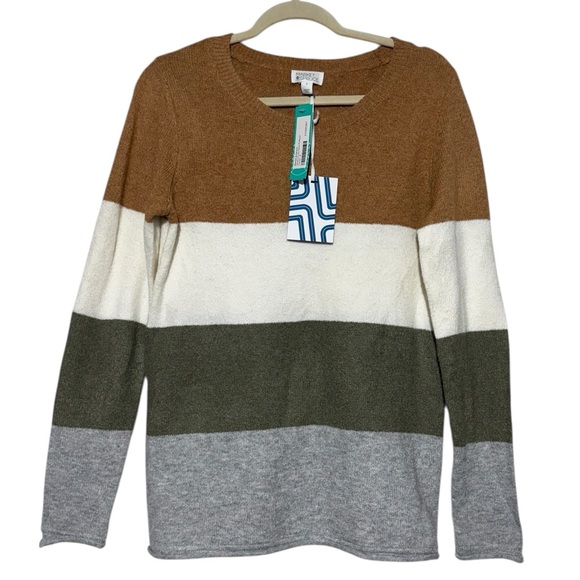 Market & Spruce Sweaters - Market Spruce Stitch Fix NWT Sandra Crew Neck Pullover Camel Women Size S Fall